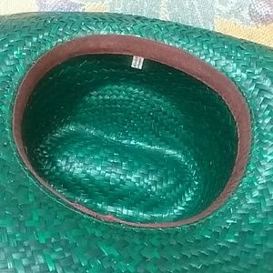 ORIENTAL TRADING Accessories - DEEP TEAL STRAW WESTERN HAT ORIENTAL TRADING Accessories - DEEP TEAL STRAW WESTERN HAT